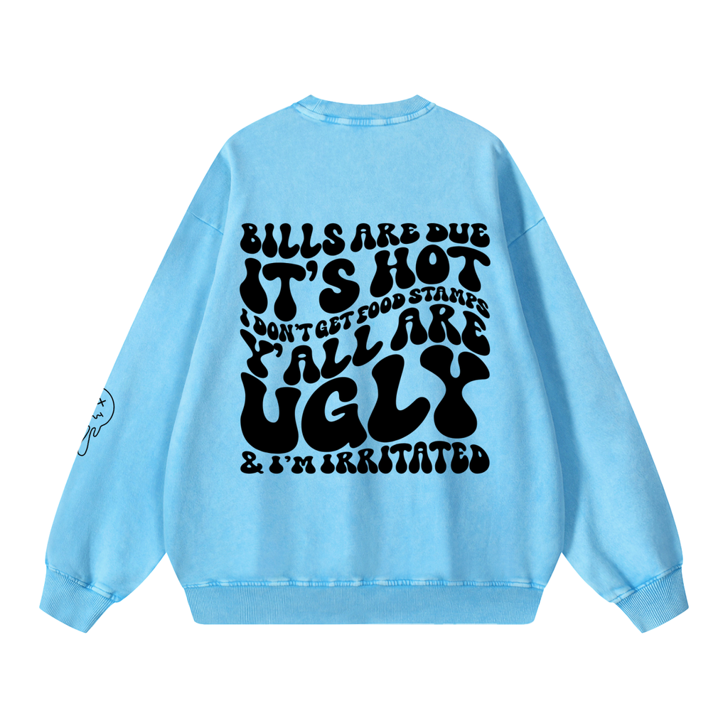 Snow Washed Oversized Sweatshirt