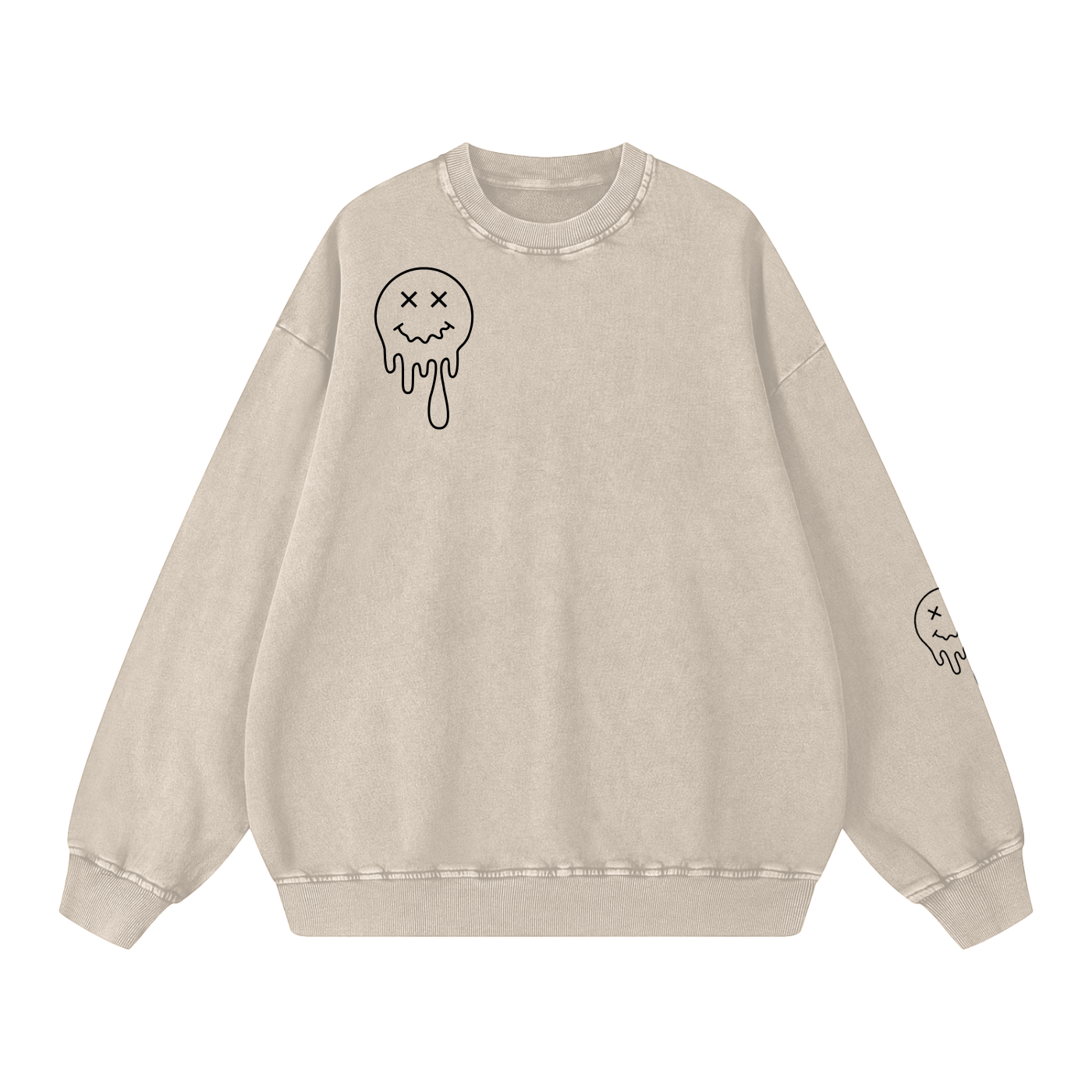 Snow Washed Oversized Sweatshirt