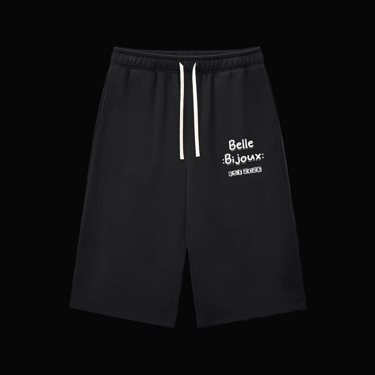 Relaxed Drawstring Three-quarter Sweatpants
