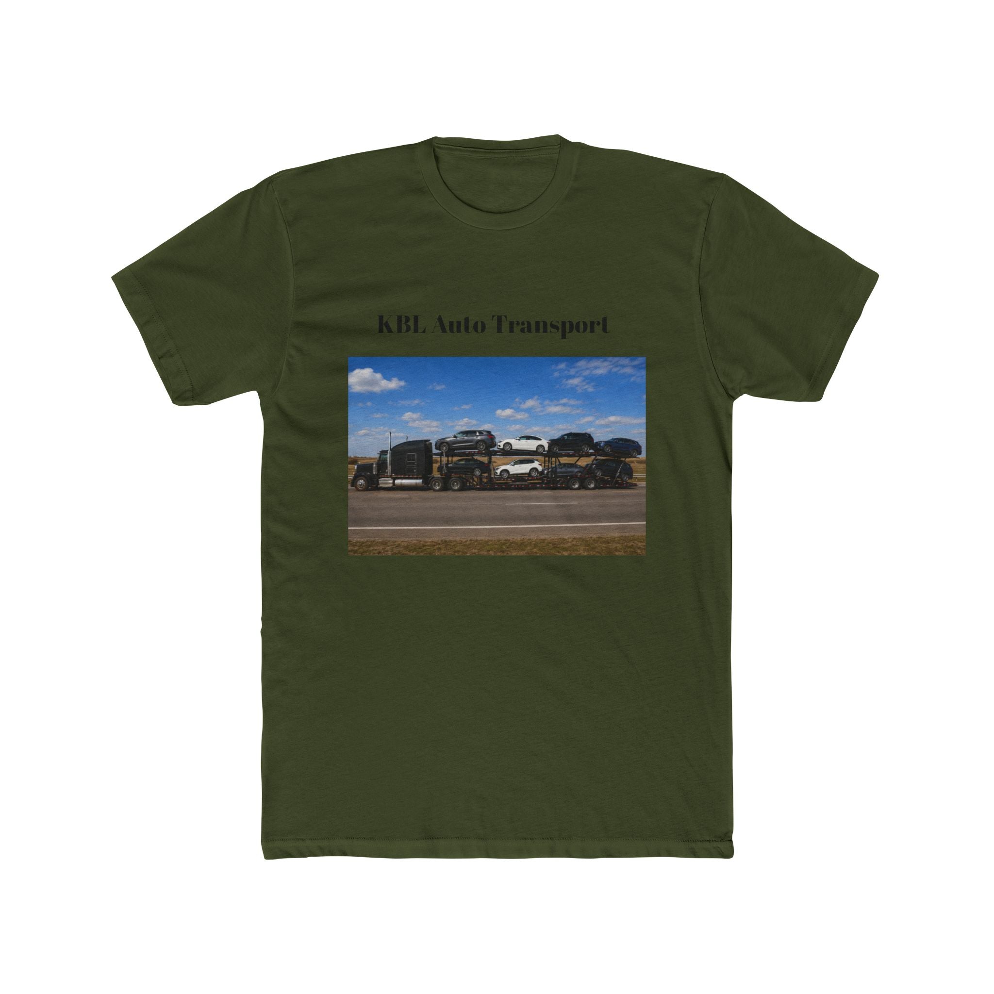 KBL Auto Transport T‑Shirt — Car Shipping Service Tee (Call/Text Info on Back)