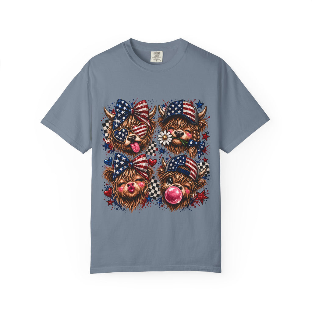 Patriotic Yorkie T-Shirt — American Flag Dog Graphic Tee