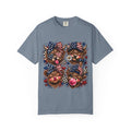 Patriotic Yorkie T-Shirt — American Flag Dog Graphic Tee