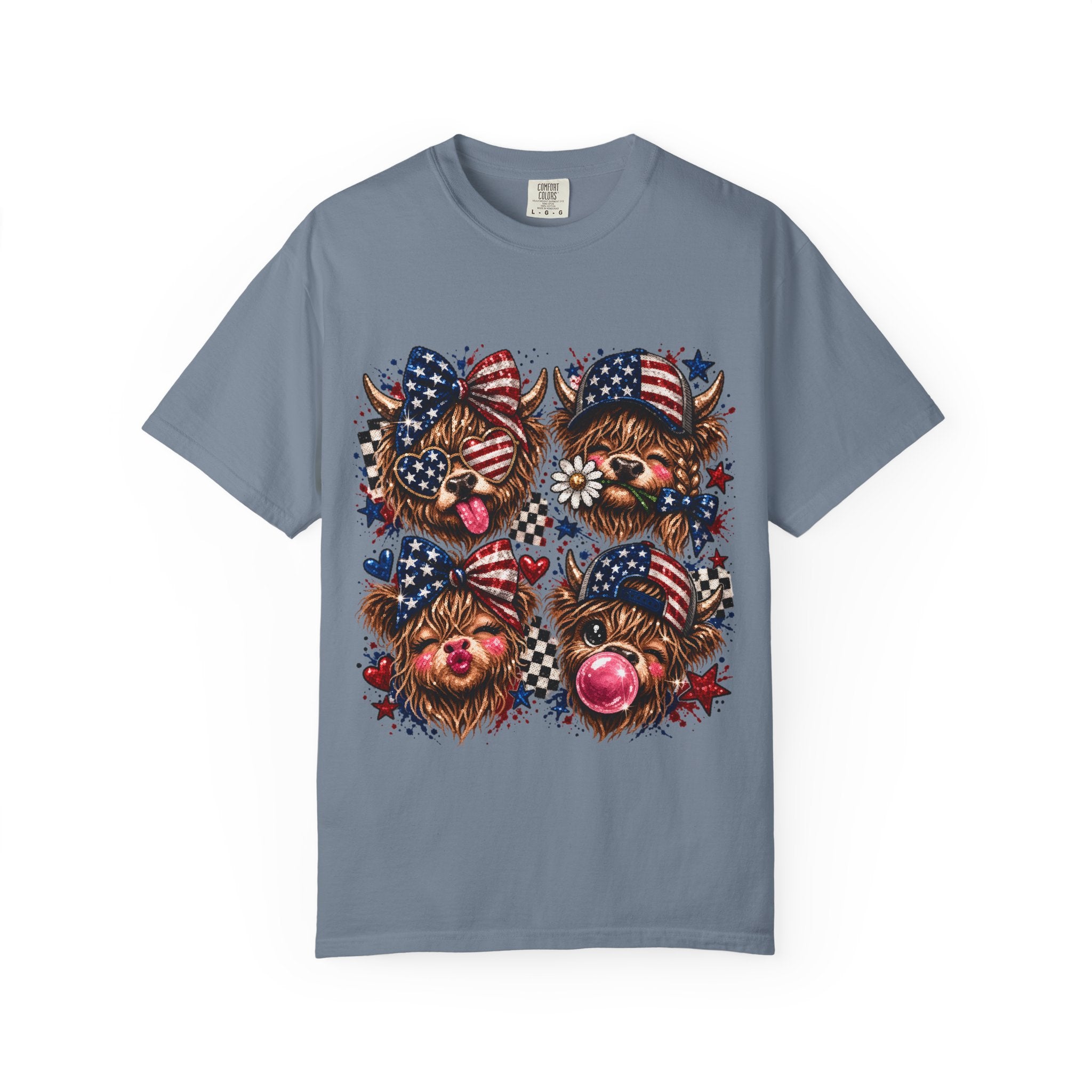Patriotic Yorkie T-Shirt — American Flag Dog Graphic Tee