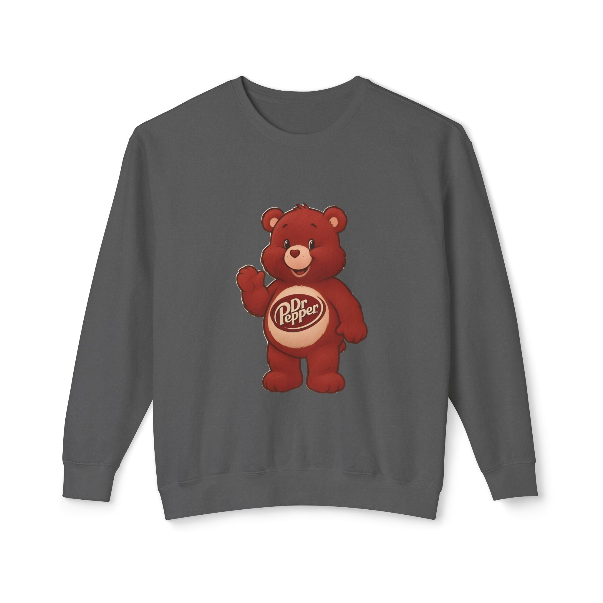 Dr Pepper Bear Crewneck Sweatshirt — "Just A Girl Who Loves Dr Pepper" Graphic