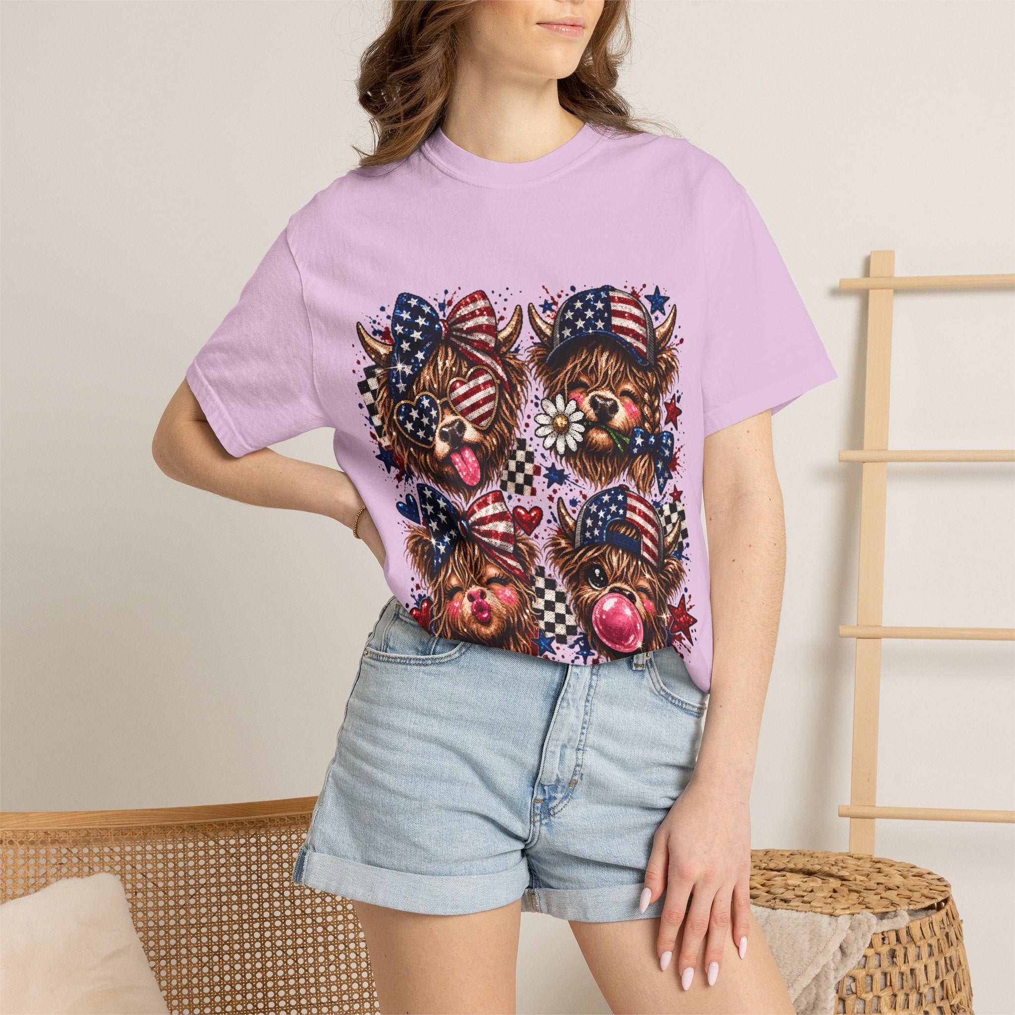 Patriotic Yorkie T-Shirt — American Flag Dog Graphic Tee