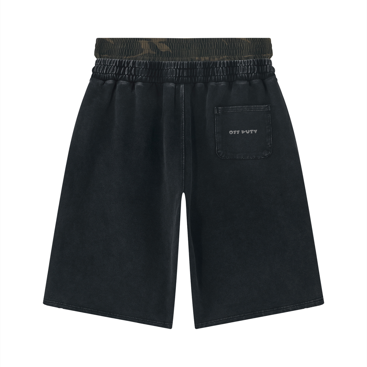 Unisex Vintage Wash Distressed Wide Leg Shorts