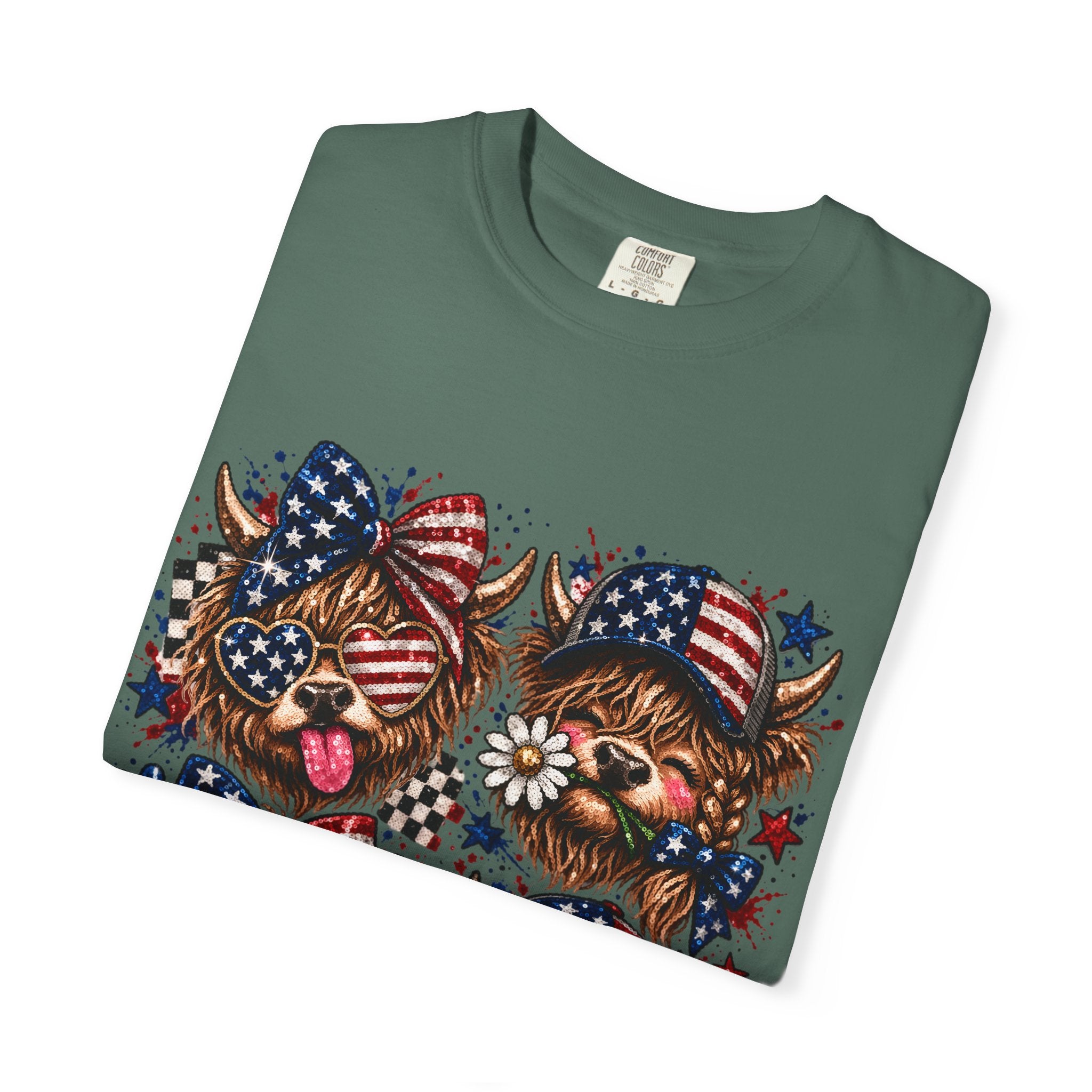 Patriotic Yorkie T-Shirt — American Flag Dog Graphic Tee