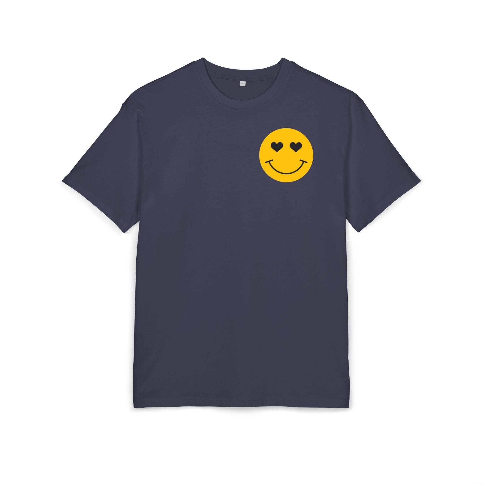 Adulting Is A Scam Oversized Tee — Heart-Eyes Smiley Graphic