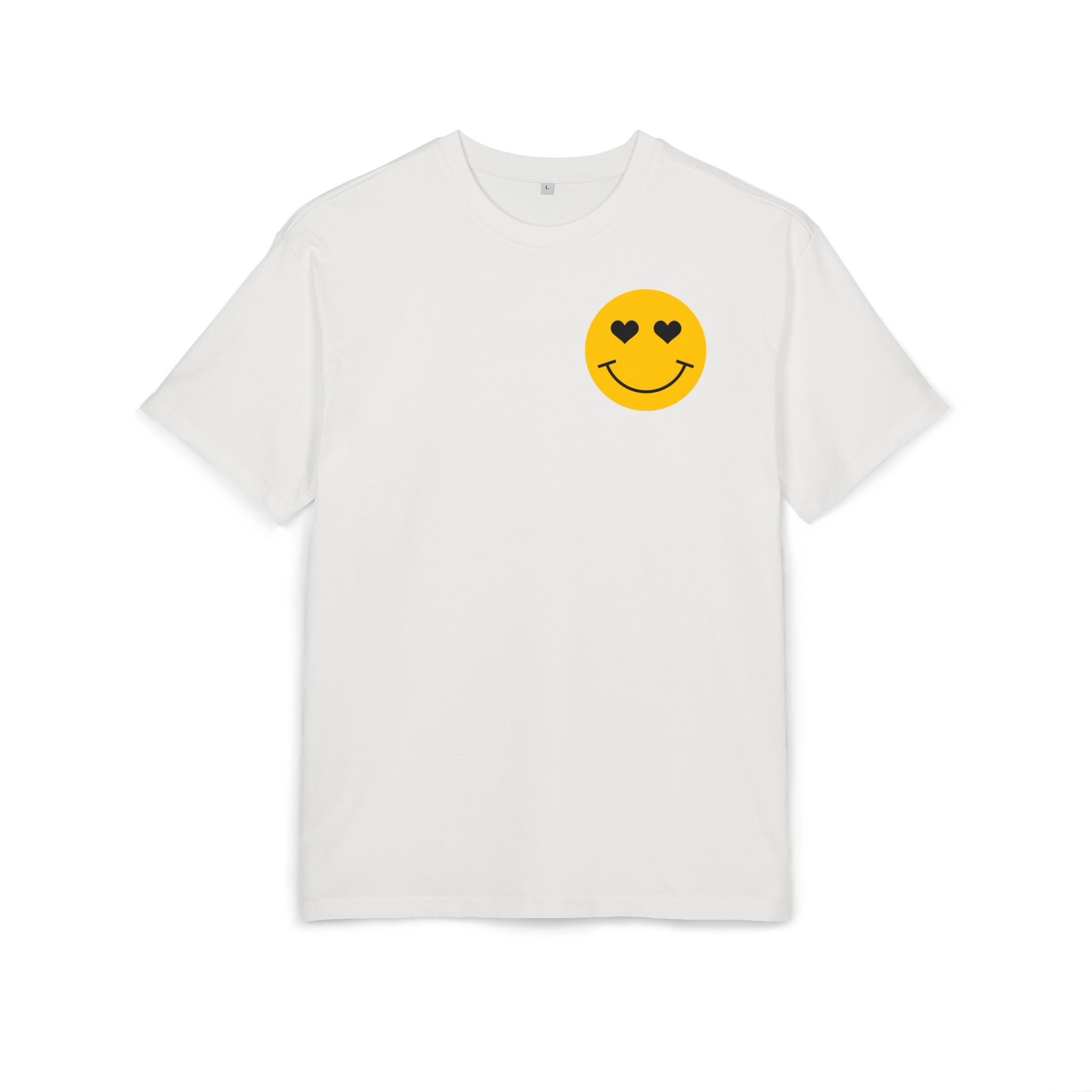 Adulting Is A Scam Oversized Tee — Heart-Eyes Smiley Graphic