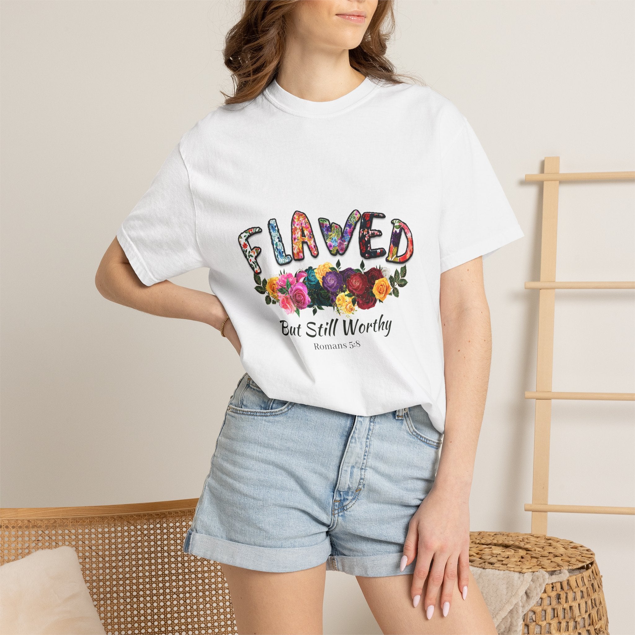 Flawed But Still Worthy Floral T-Shirt