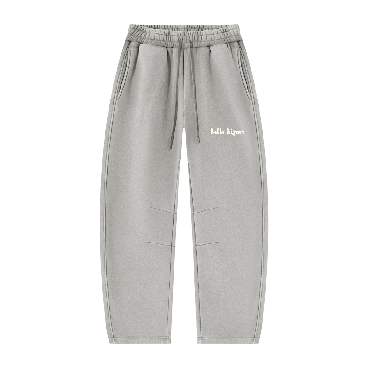 Unisex Vintage Wash Barrel Leg Fleece Sweatpants