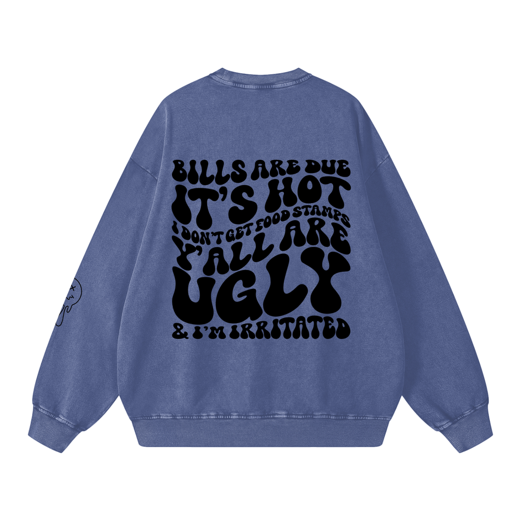 Snow Washed Oversized Sweatshirt
