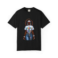 Walking by Faith Graphic T-Shirt — Afrocentric Retro Woman Faith Tee