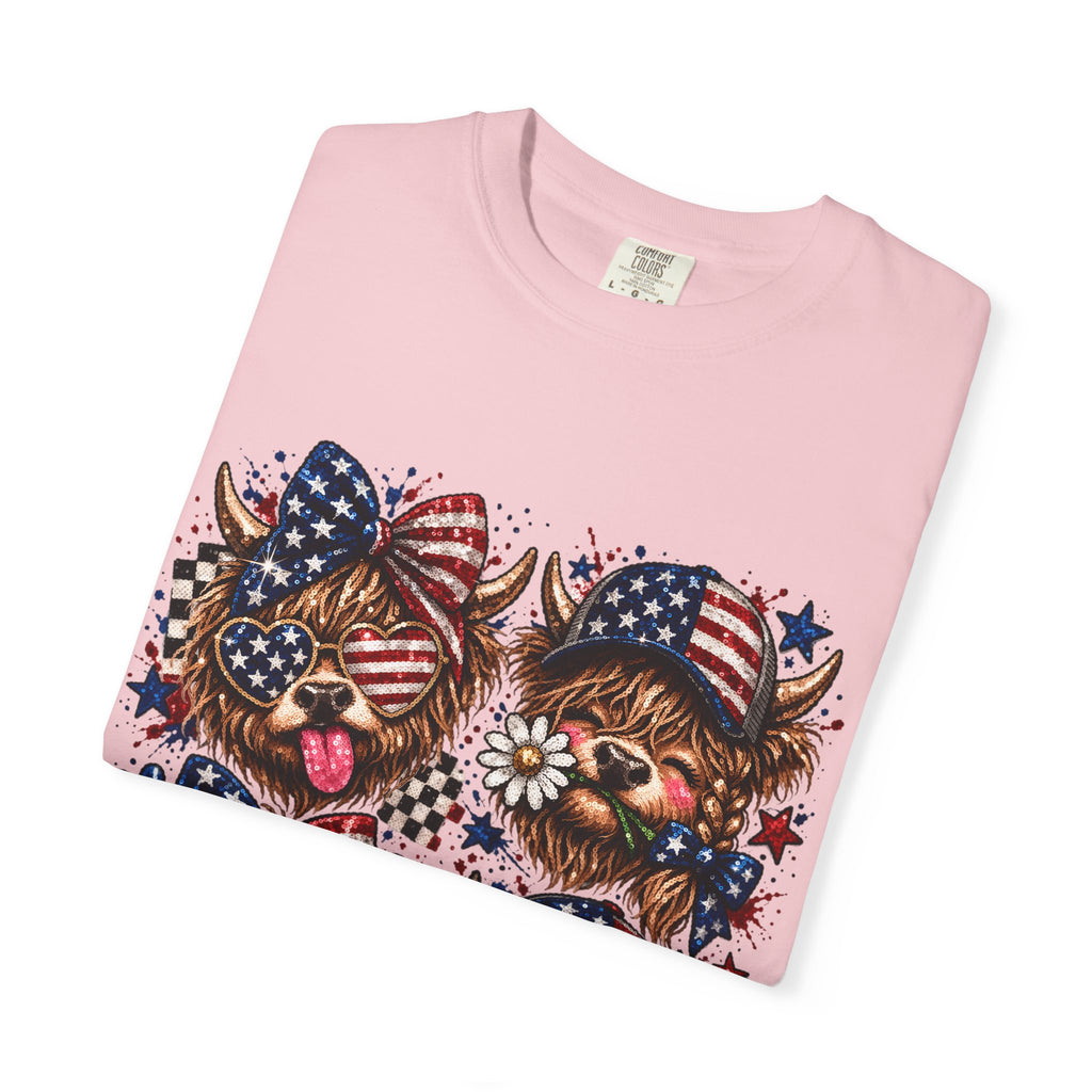 Patriotic Yorkie T-Shirt — American Flag Dog Graphic Tee