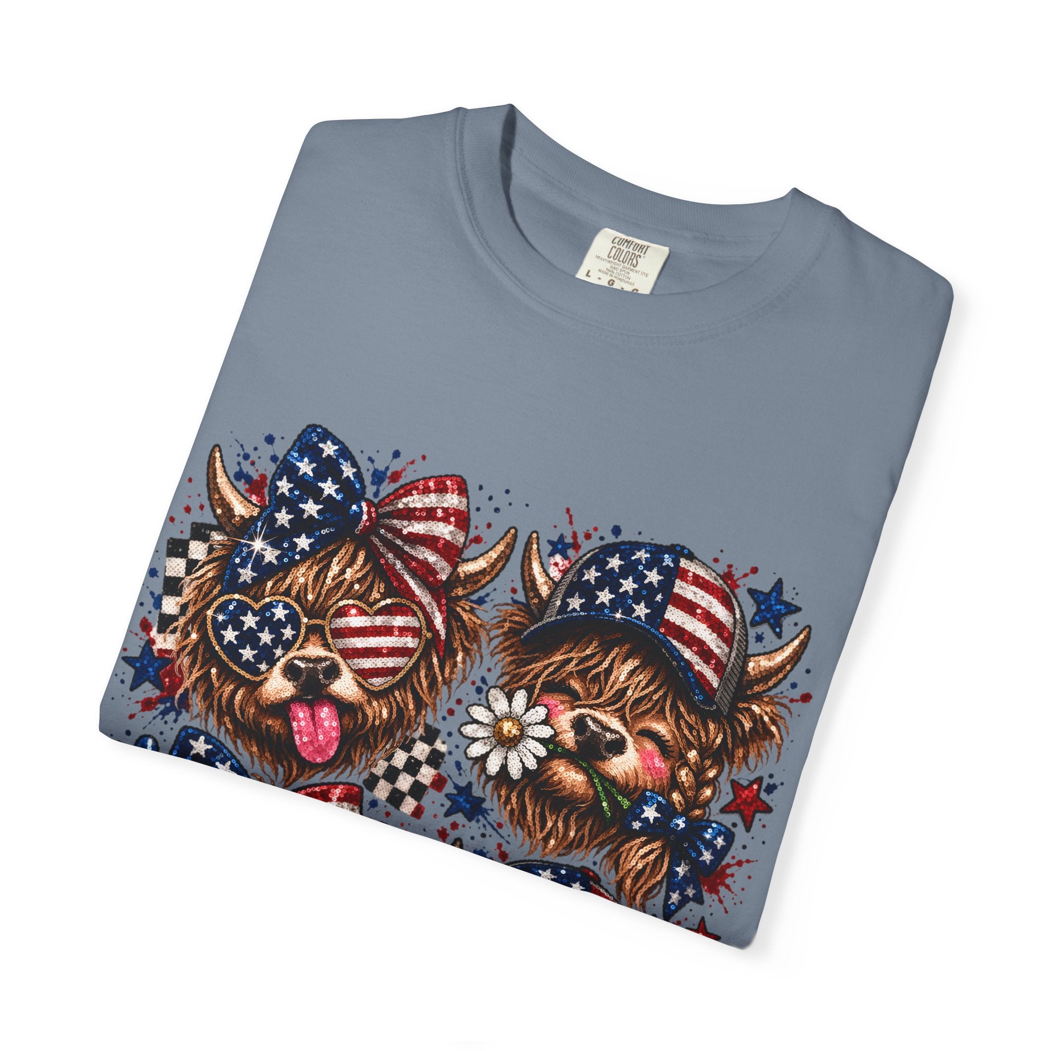 Patriotic Yorkie T-Shirt — American Flag Dog Graphic Tee