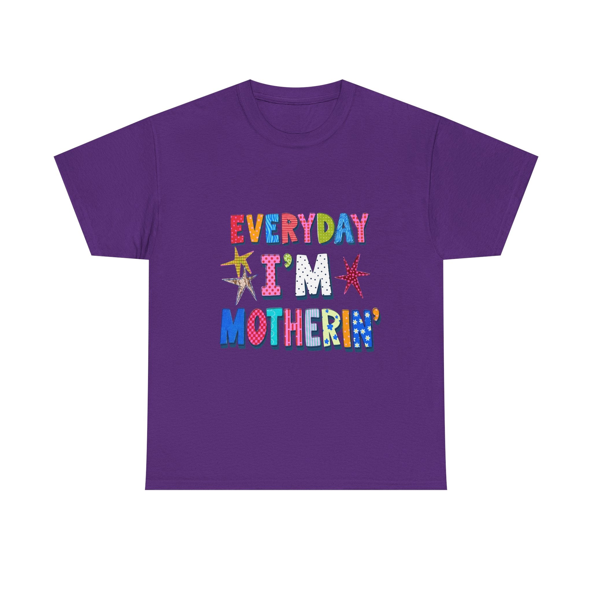 Everyday I'm Motherin' T-Shirt — Colorful Retro Mother's Day Tee