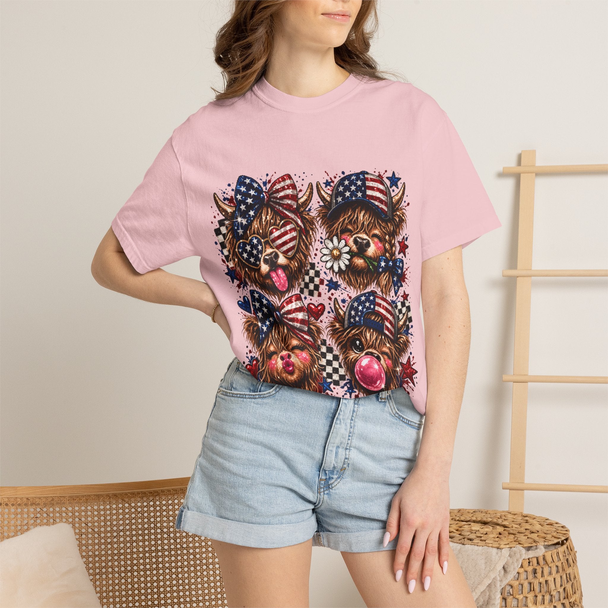 Patriotic Yorkie T-Shirt — American Flag Dog Graphic Tee