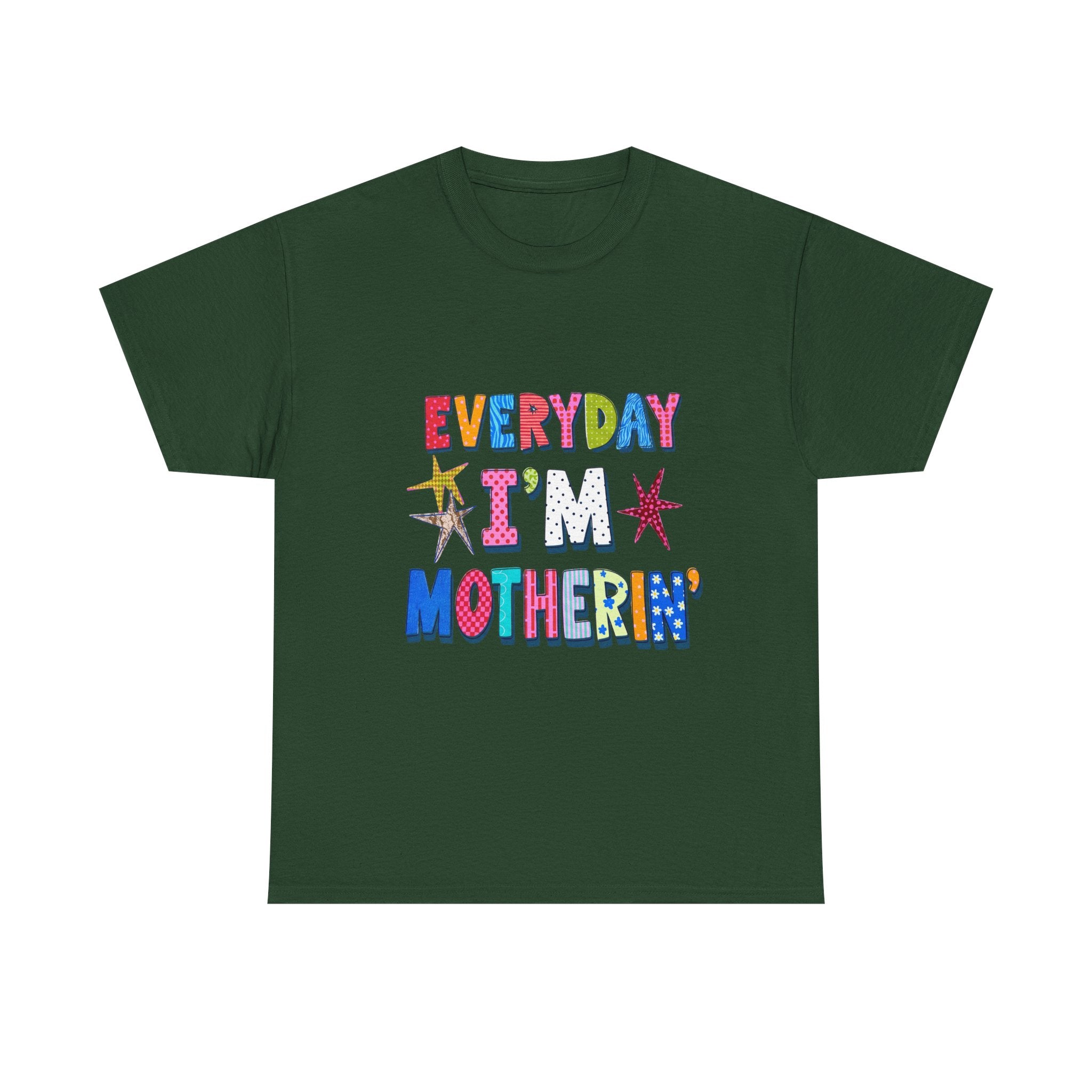 Everyday I'm Motherin' T-Shirt — Colorful Retro Mother's Day Tee