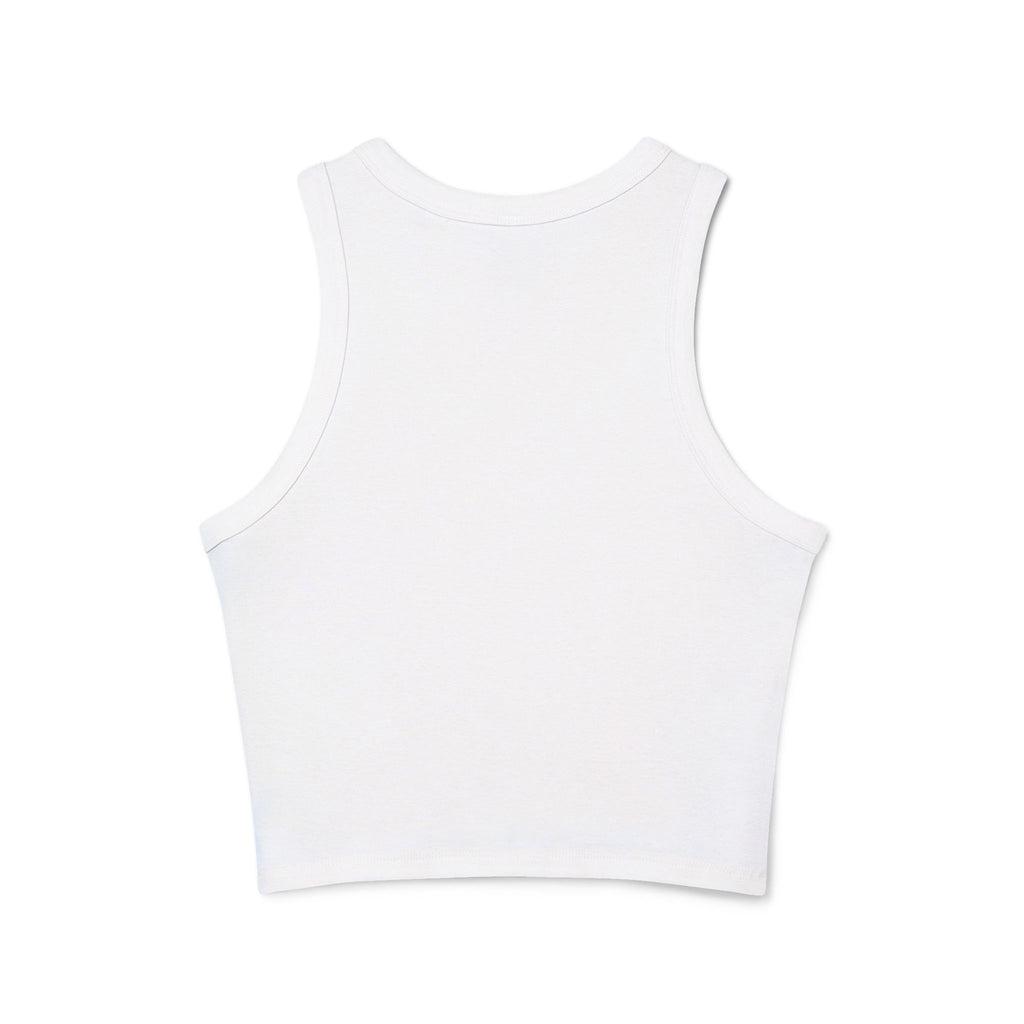Adulting Is a Scam Racer Tank Top — Women's Cute Graphic Crop Tank