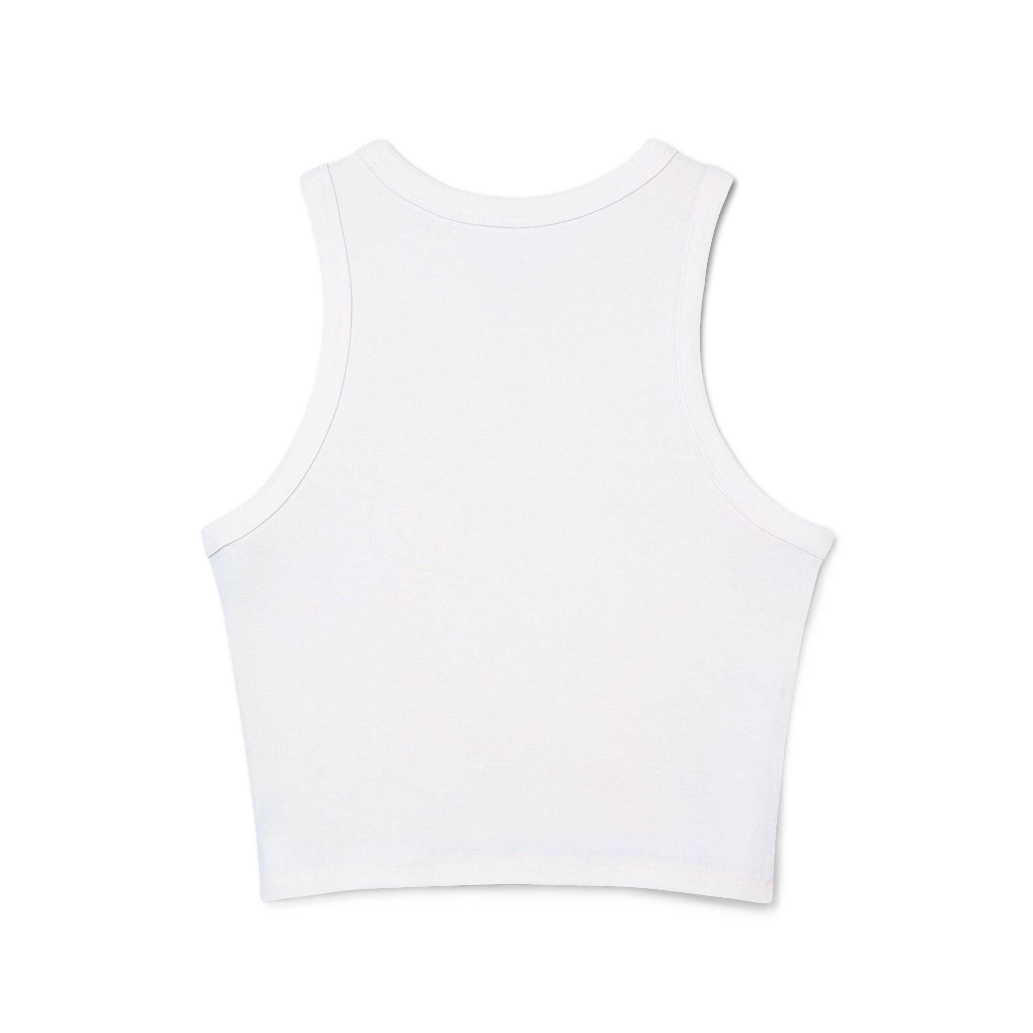 Adulting Is a Scam Racer Tank Top — Women's Cute Graphic Crop Tank