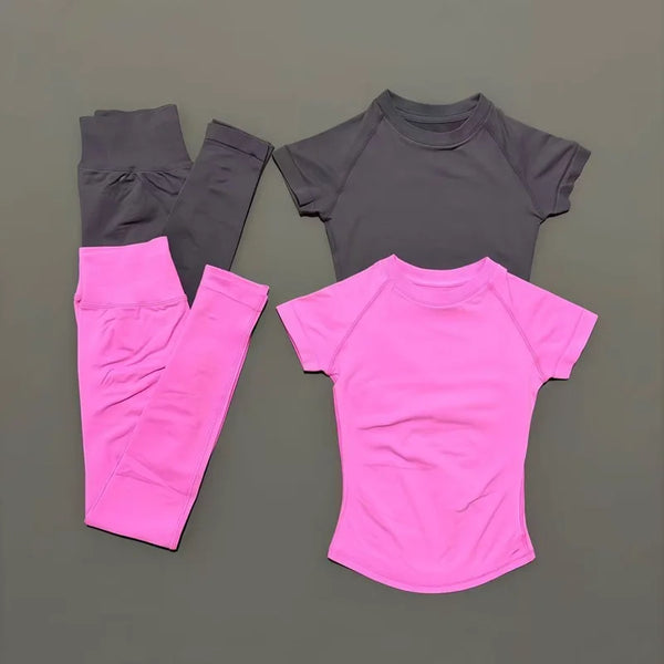 Stretchy Yoga Crop Set