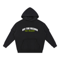 Snow Washed Raw Edge Double Layered Hoodie