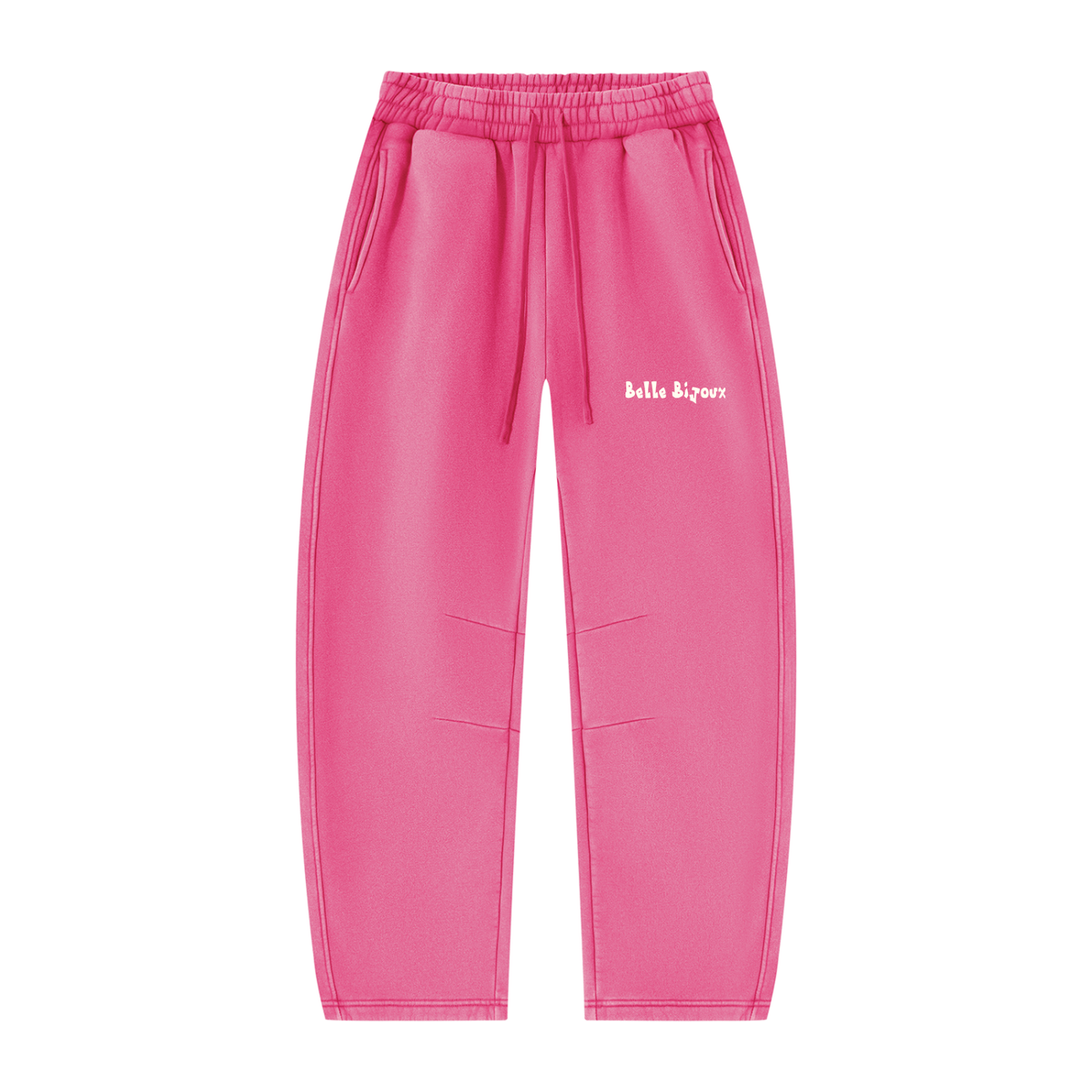 Unisex Vintage Wash Barrel Leg Fleece Sweatpants