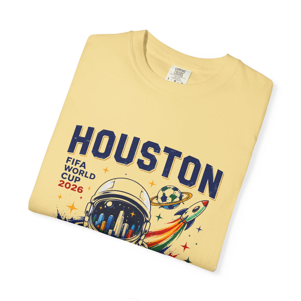 Houston FIFA World Cup 2026 Astronaut Soccer T-Shirt