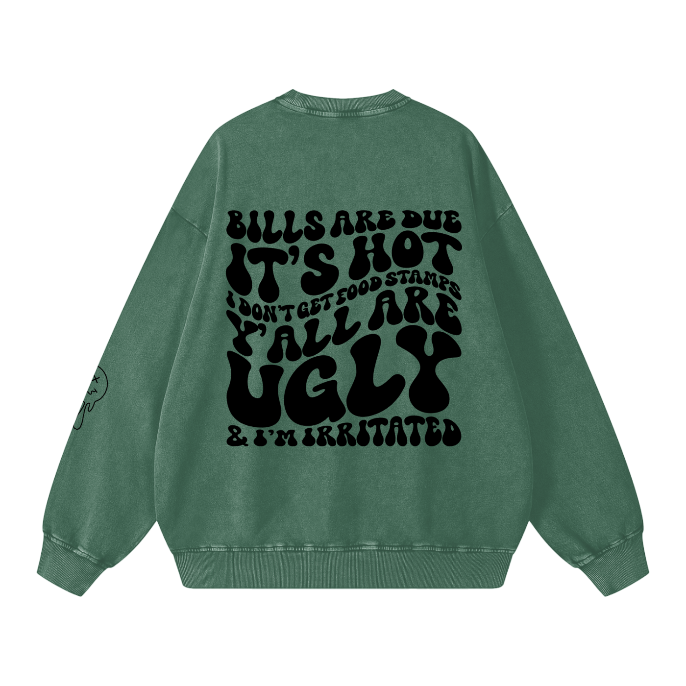 Snow Washed Oversized Sweatshirt