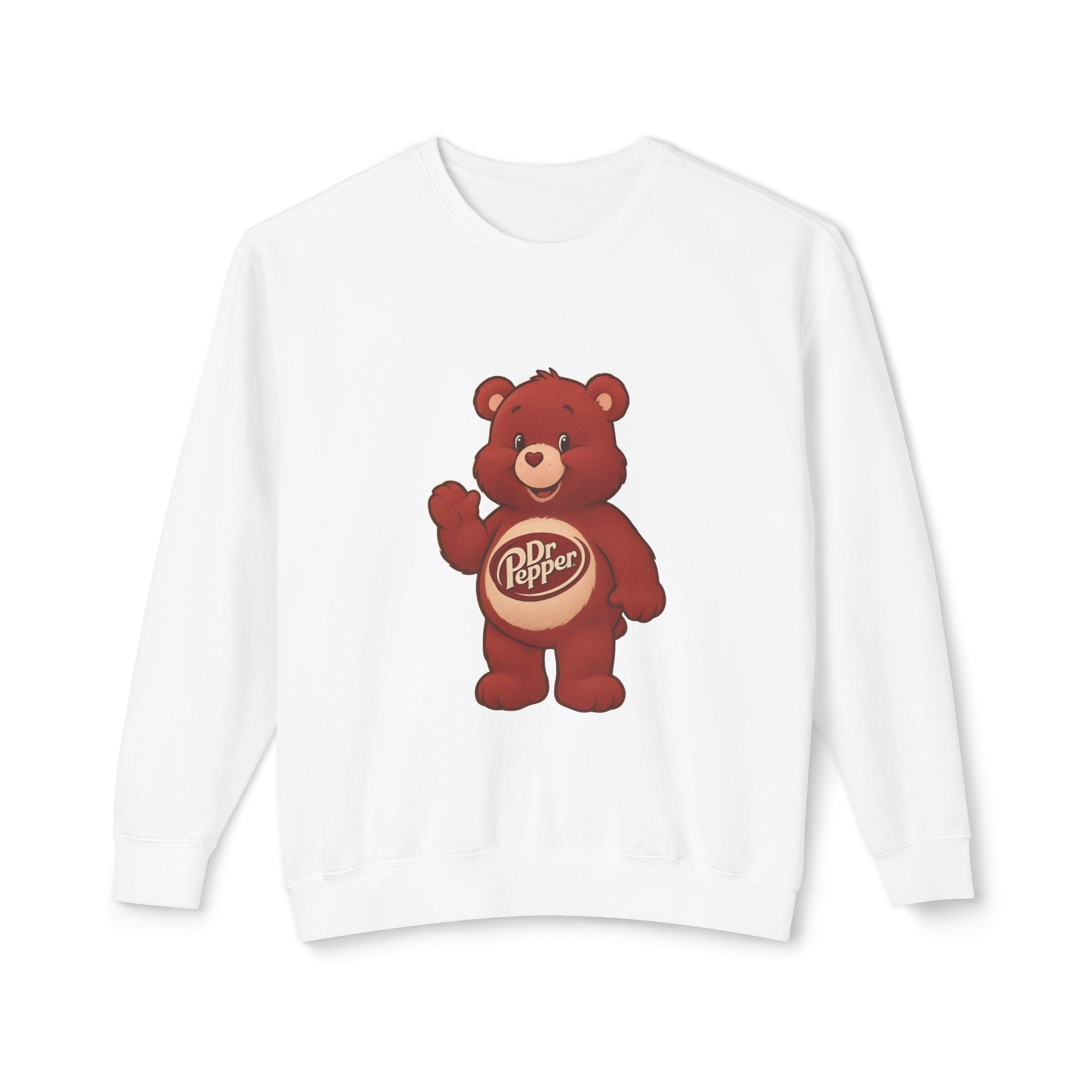 Dr Pepper Bear Crewneck Sweatshirt — "Just A Girl Who Loves Dr Pepper" Graphic