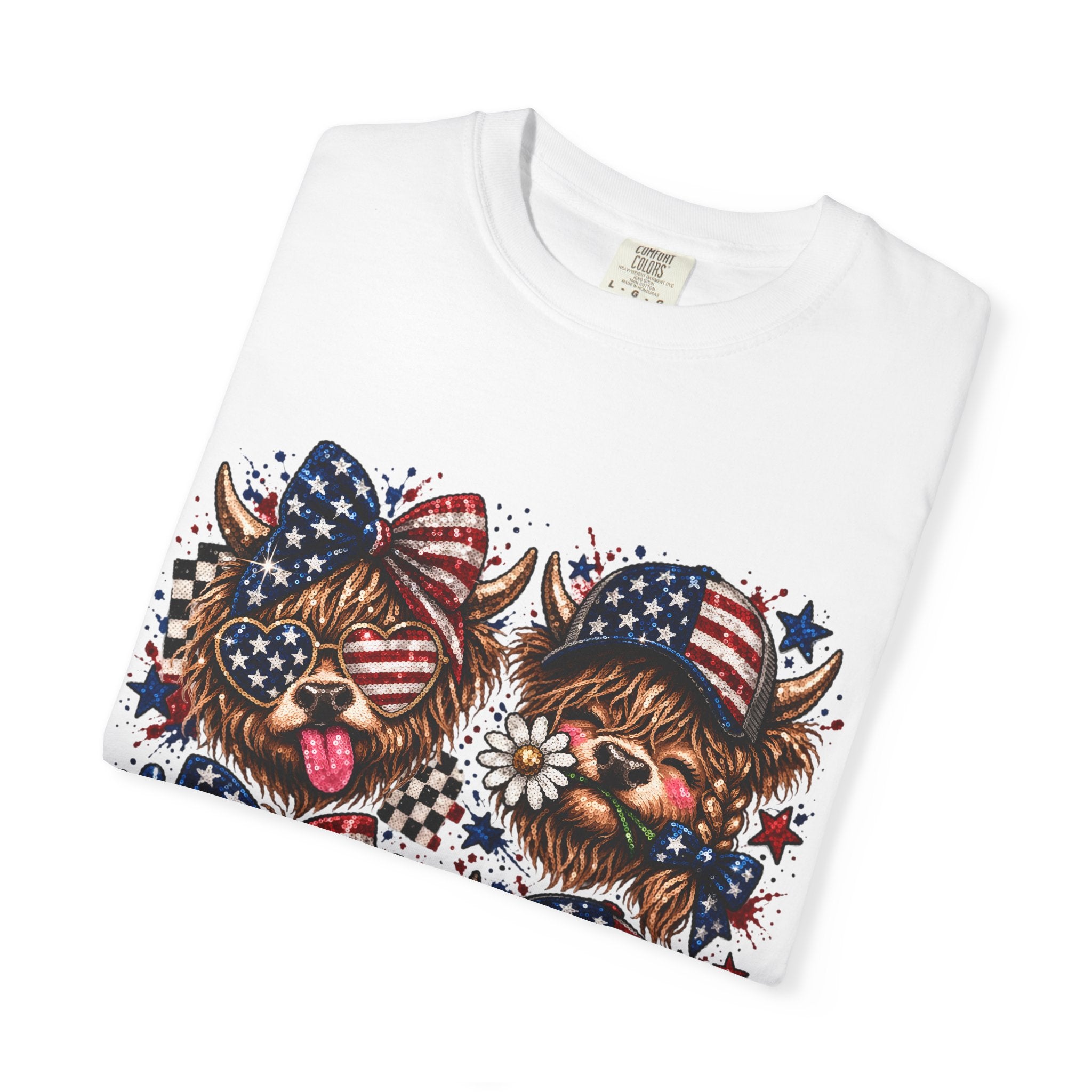 Patriotic Yorkie T-Shirt — American Flag Dog Graphic Tee