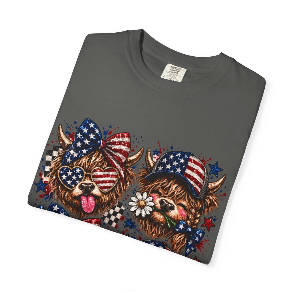 Patriotic Yorkie T-Shirt — American Flag Dog Graphic Tee