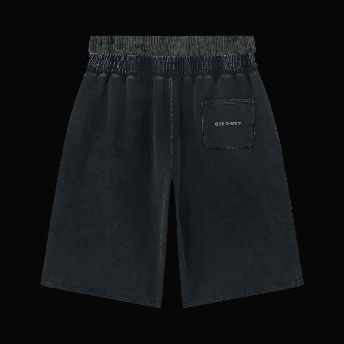 Unisex Vintage Wash Distressed Wide Leg Shorts