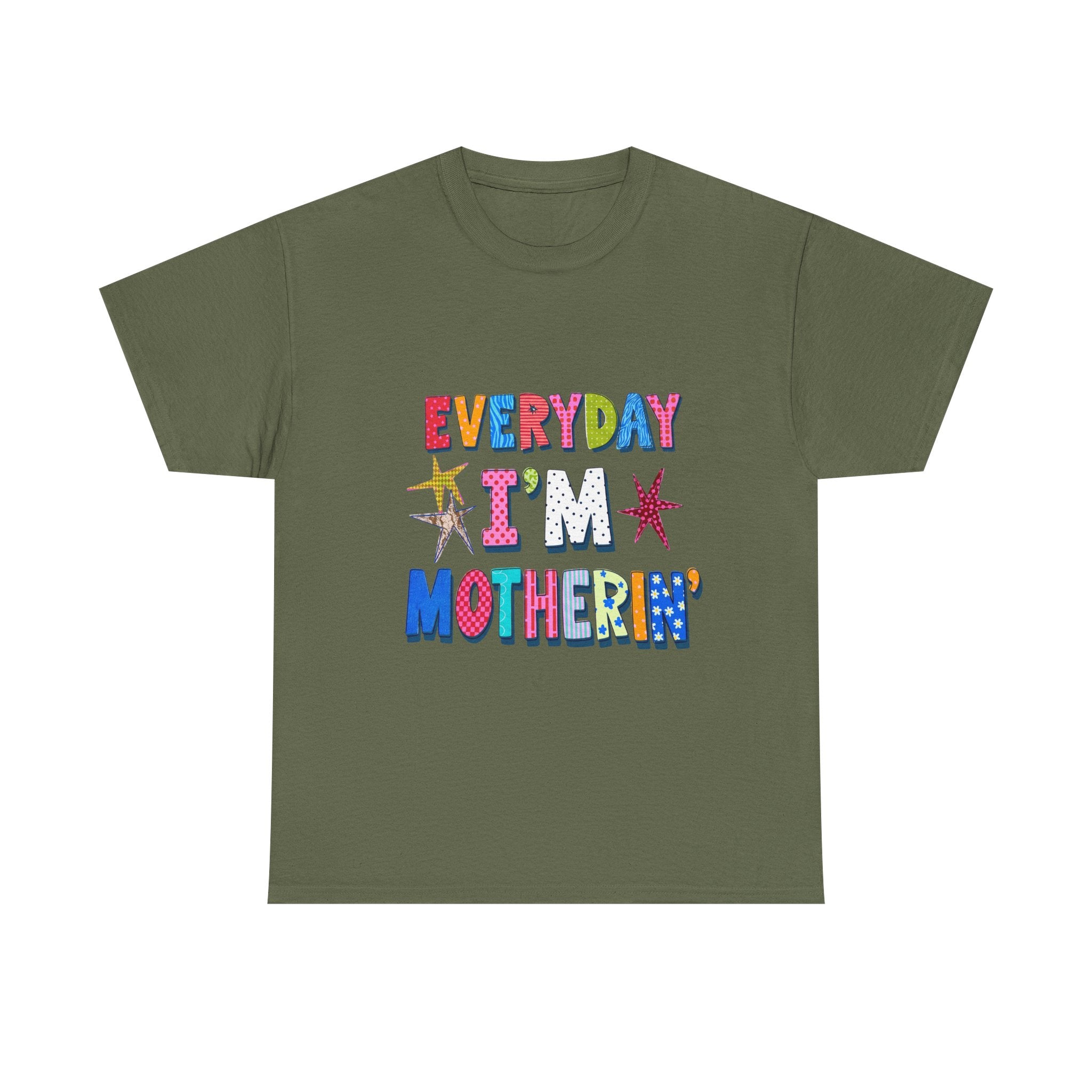 Everyday I'm Motherin' T-Shirt — Colorful Retro Mother's Day Tee