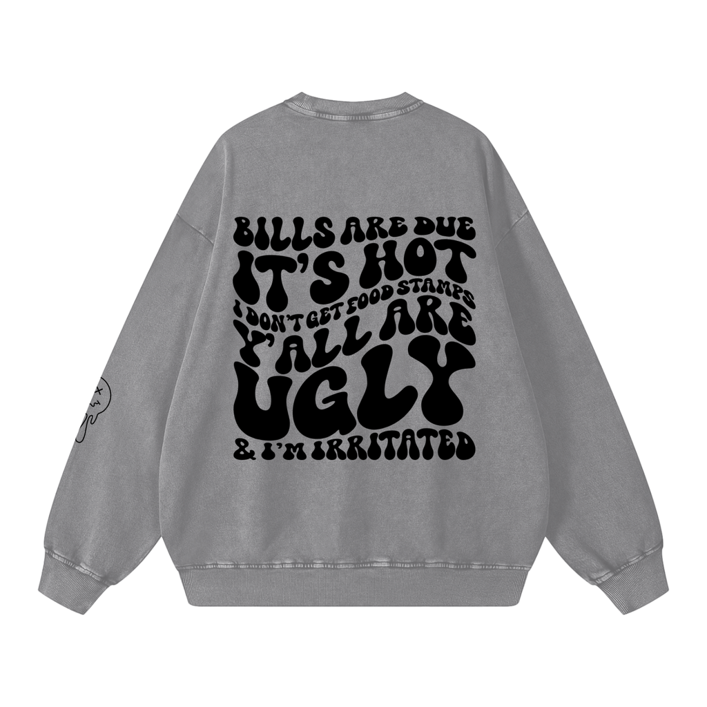 Snow Washed Oversized Sweatshirt