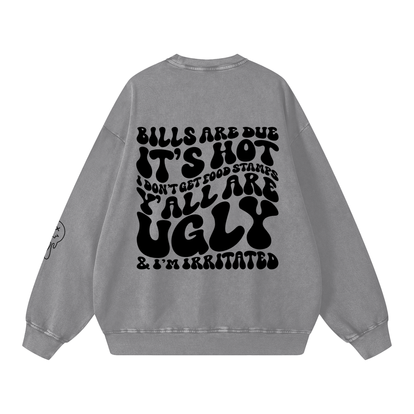 Snow Washed Oversized Sweatshirt