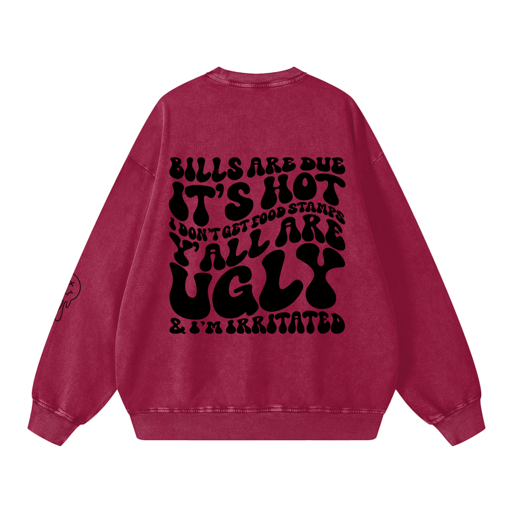 Snow Washed Oversized Sweatshirt