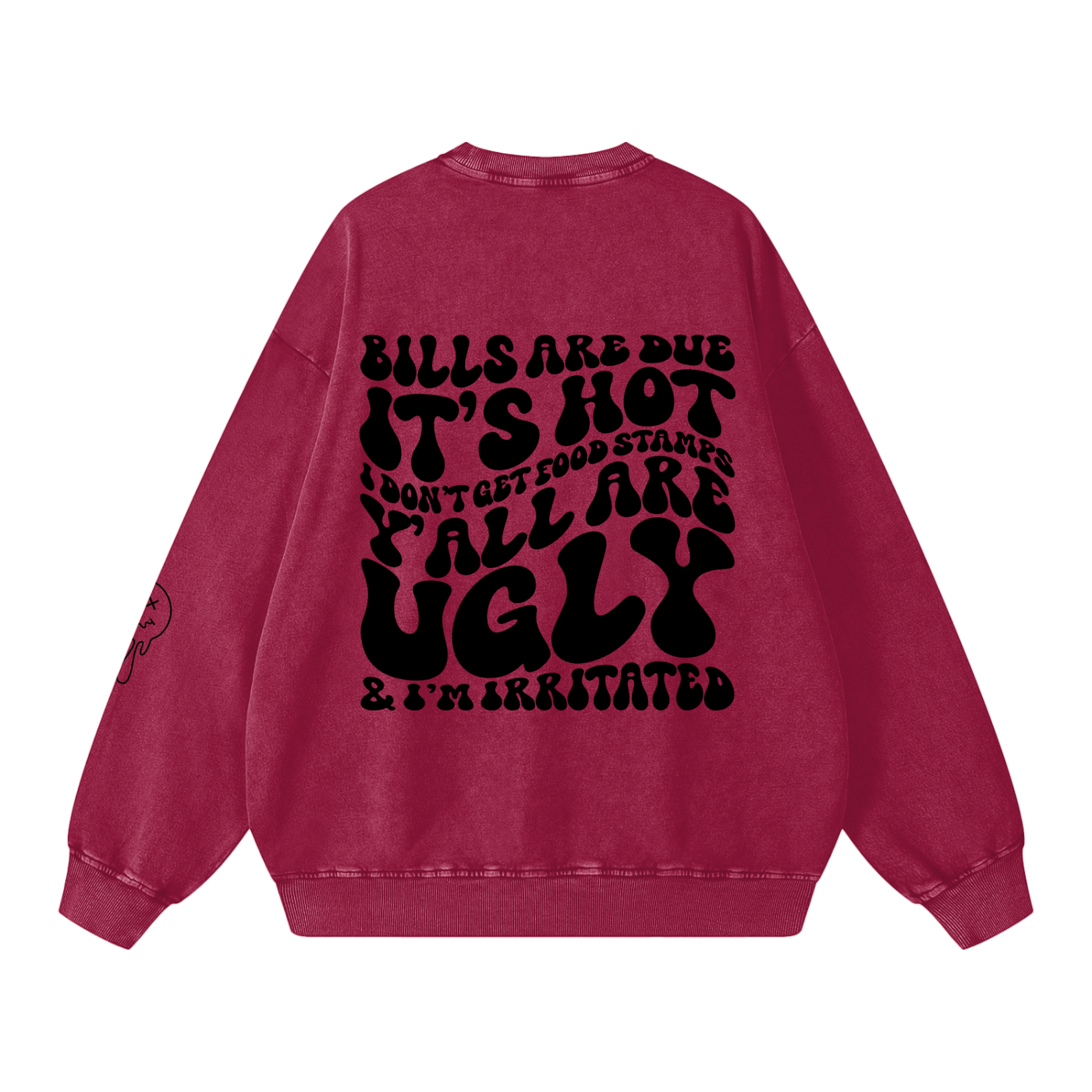 Snow Washed Oversized Sweatshirt