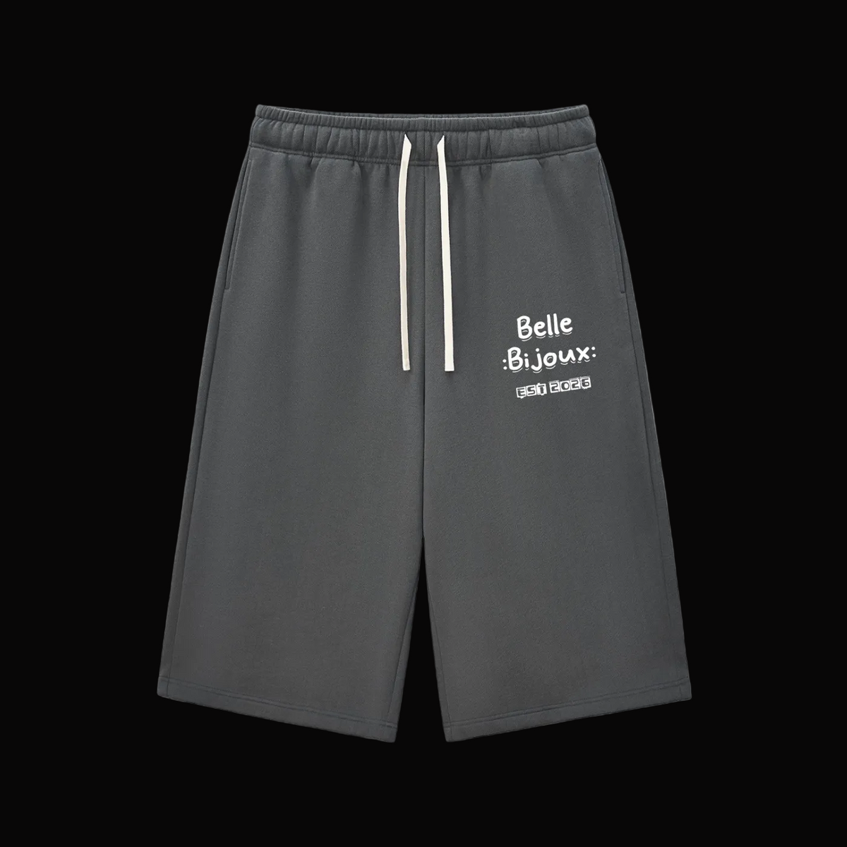 Relaxed Drawstring Three-quarter Sweatpants