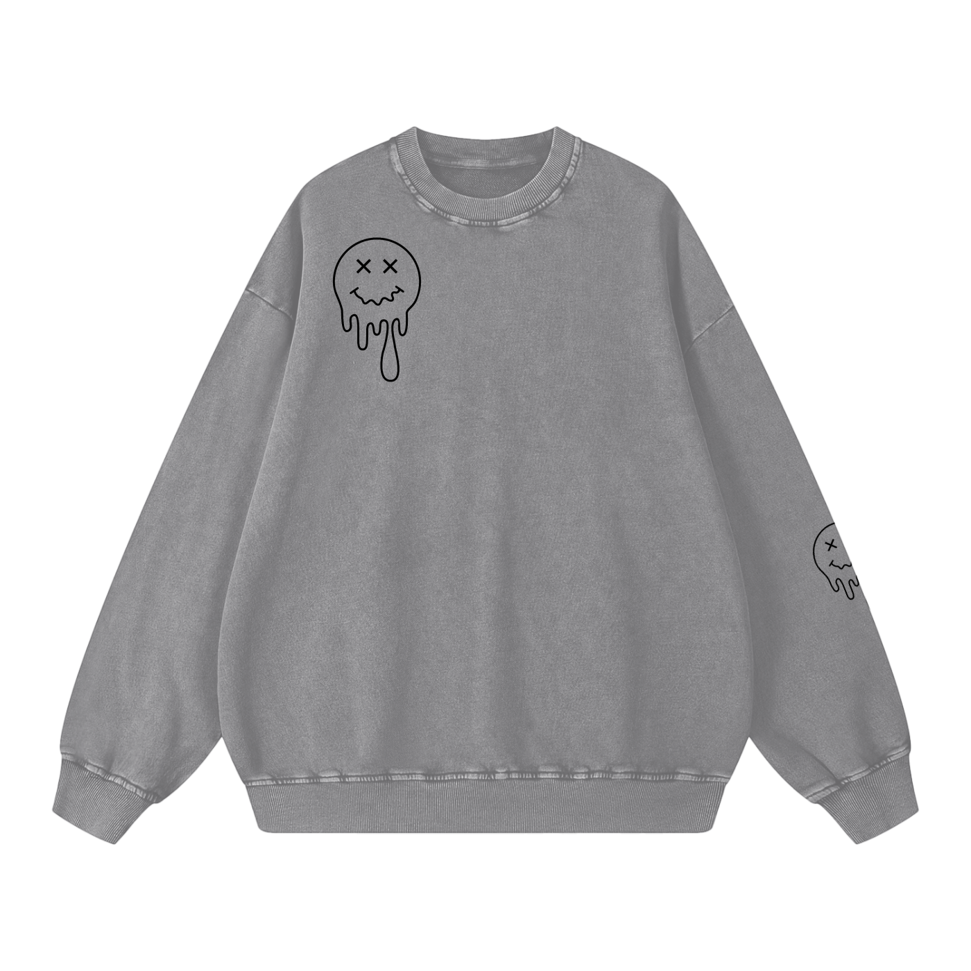 Snow Washed Oversized Sweatshirt