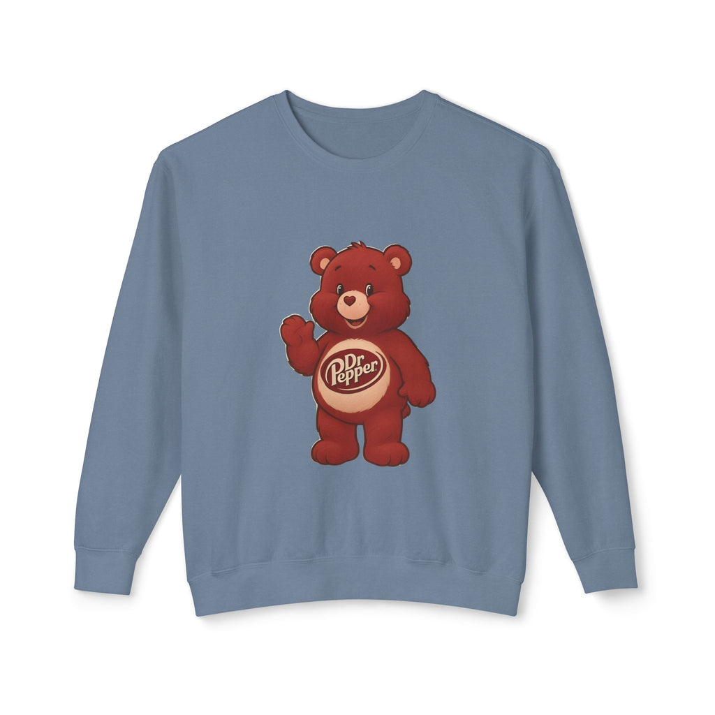 Dr Pepper Bear Crewneck Sweatshirt — "Just A Girl Who Loves Dr Pepper" Graphic