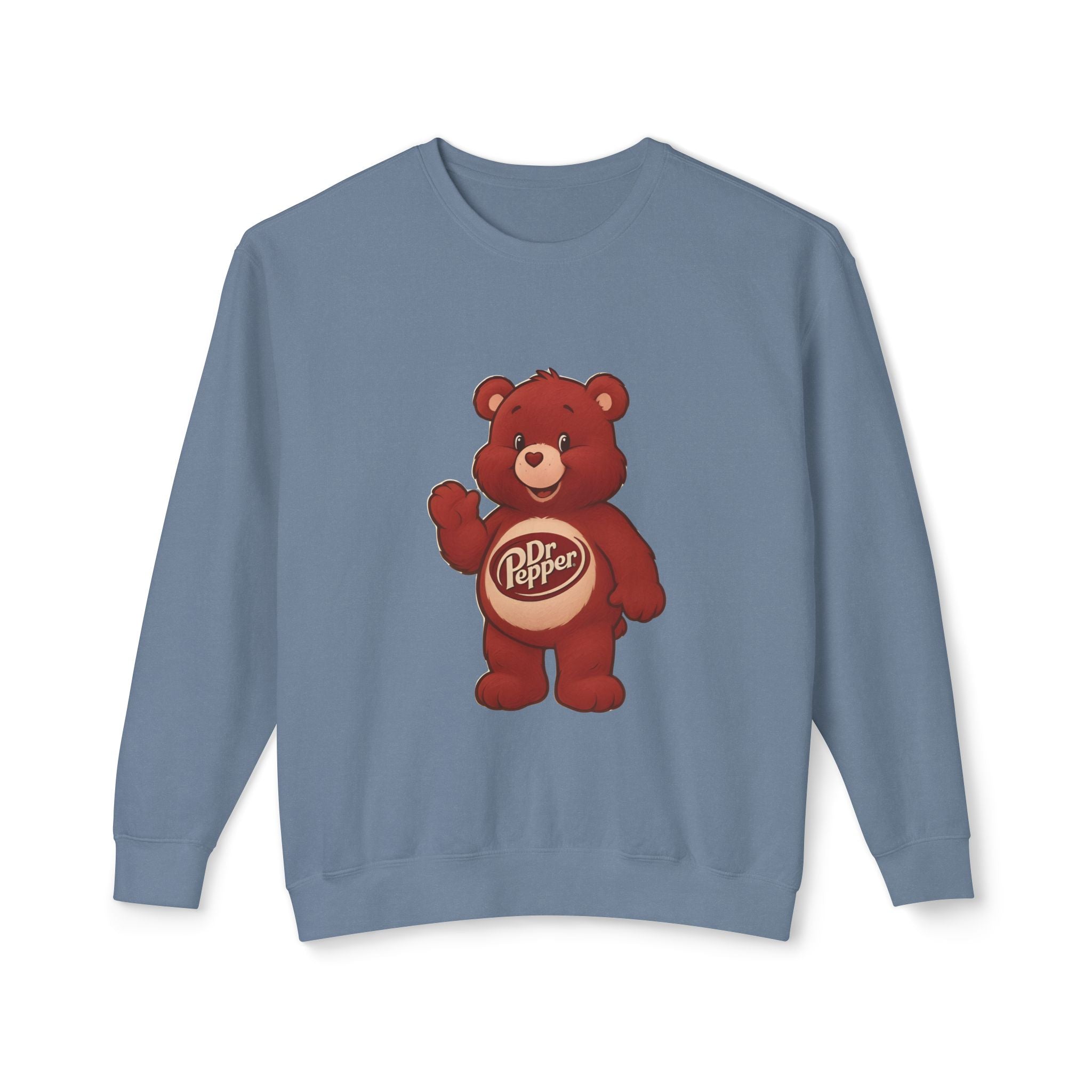 Dr Pepper Bear Crewneck Sweatshirt — "Just A Girl Who Loves Dr Pepper" Graphic