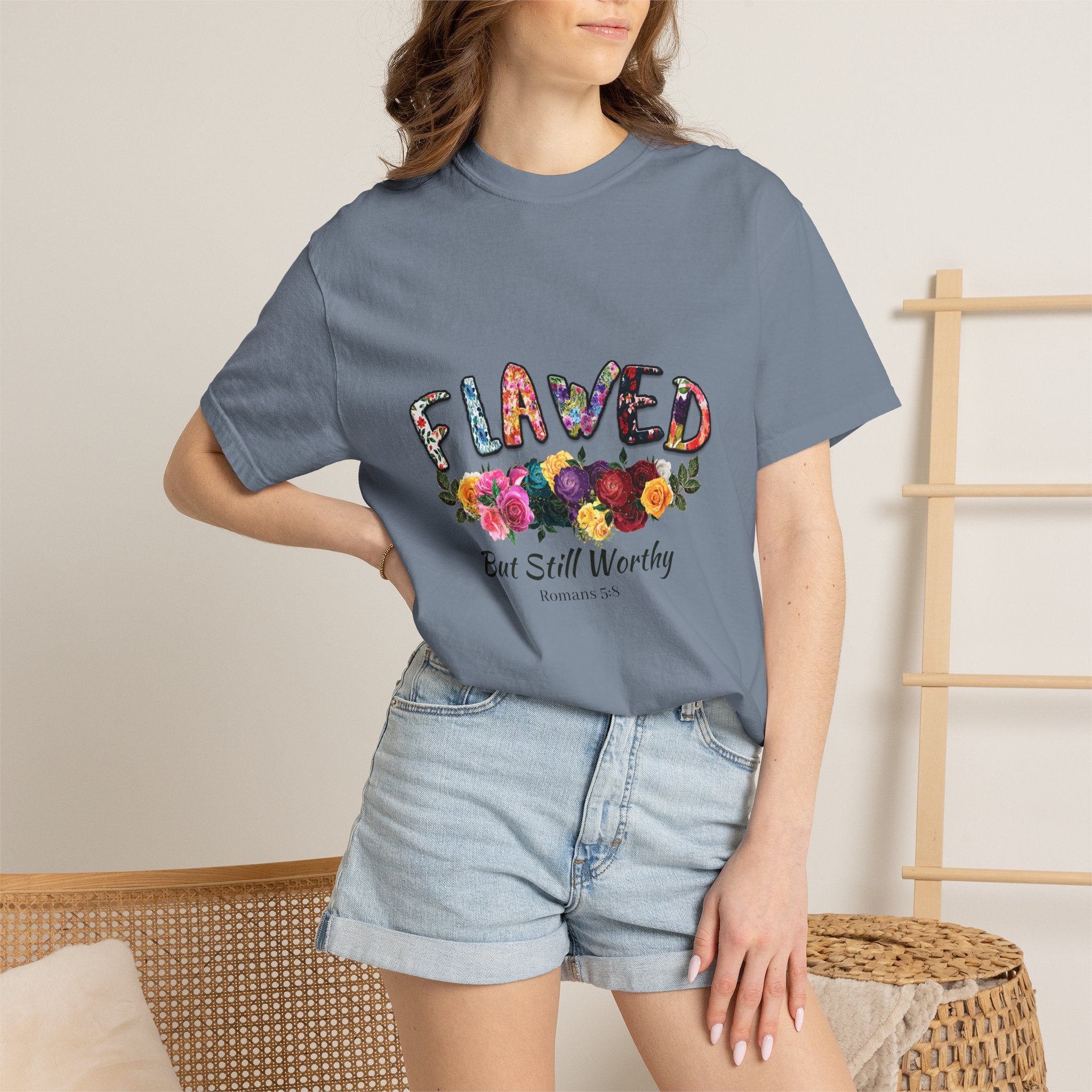 Flawed But Still Worthy Floral T-Shirt