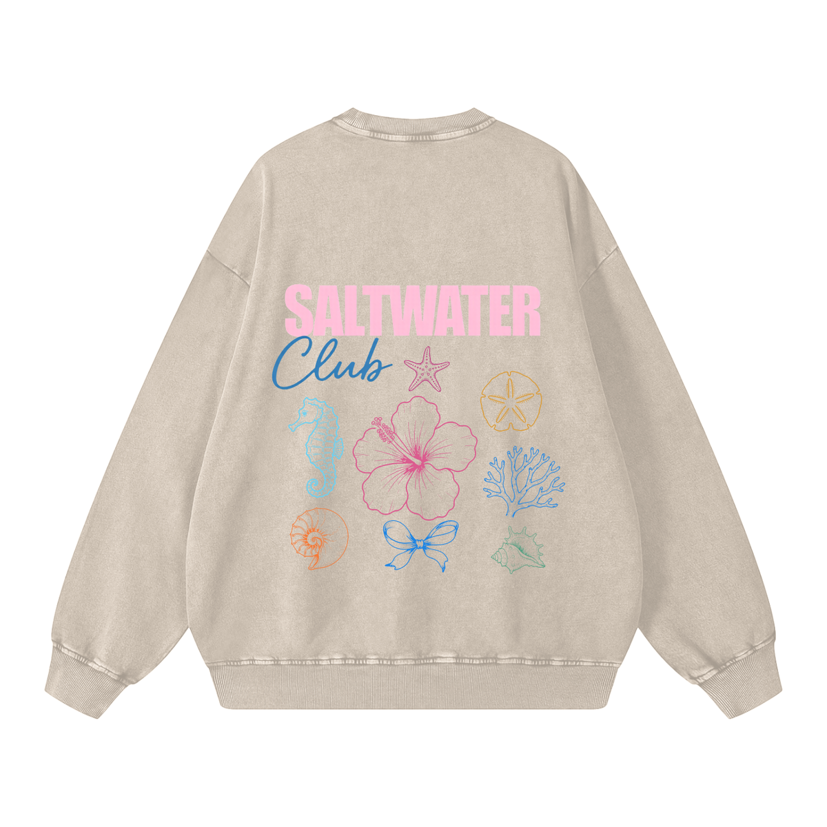 Snow Washed Oversized Sweatshirt