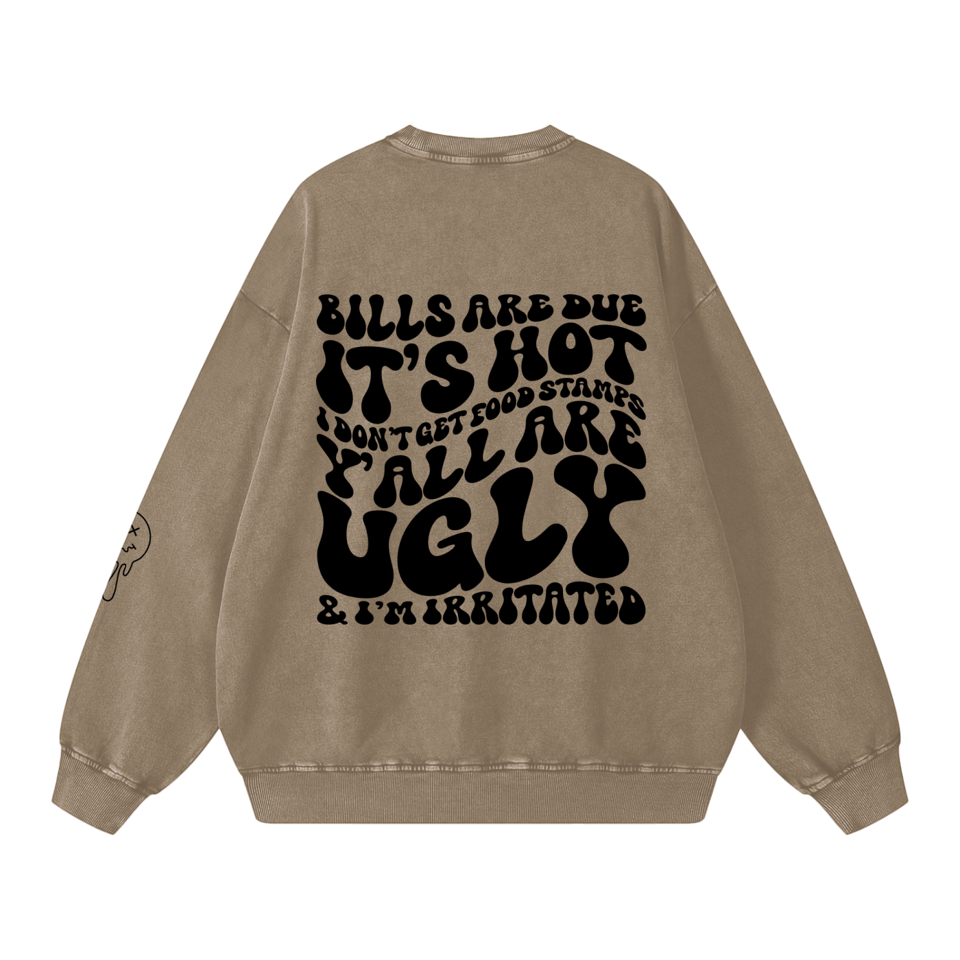 Snow Washed Oversized Sweatshirt
