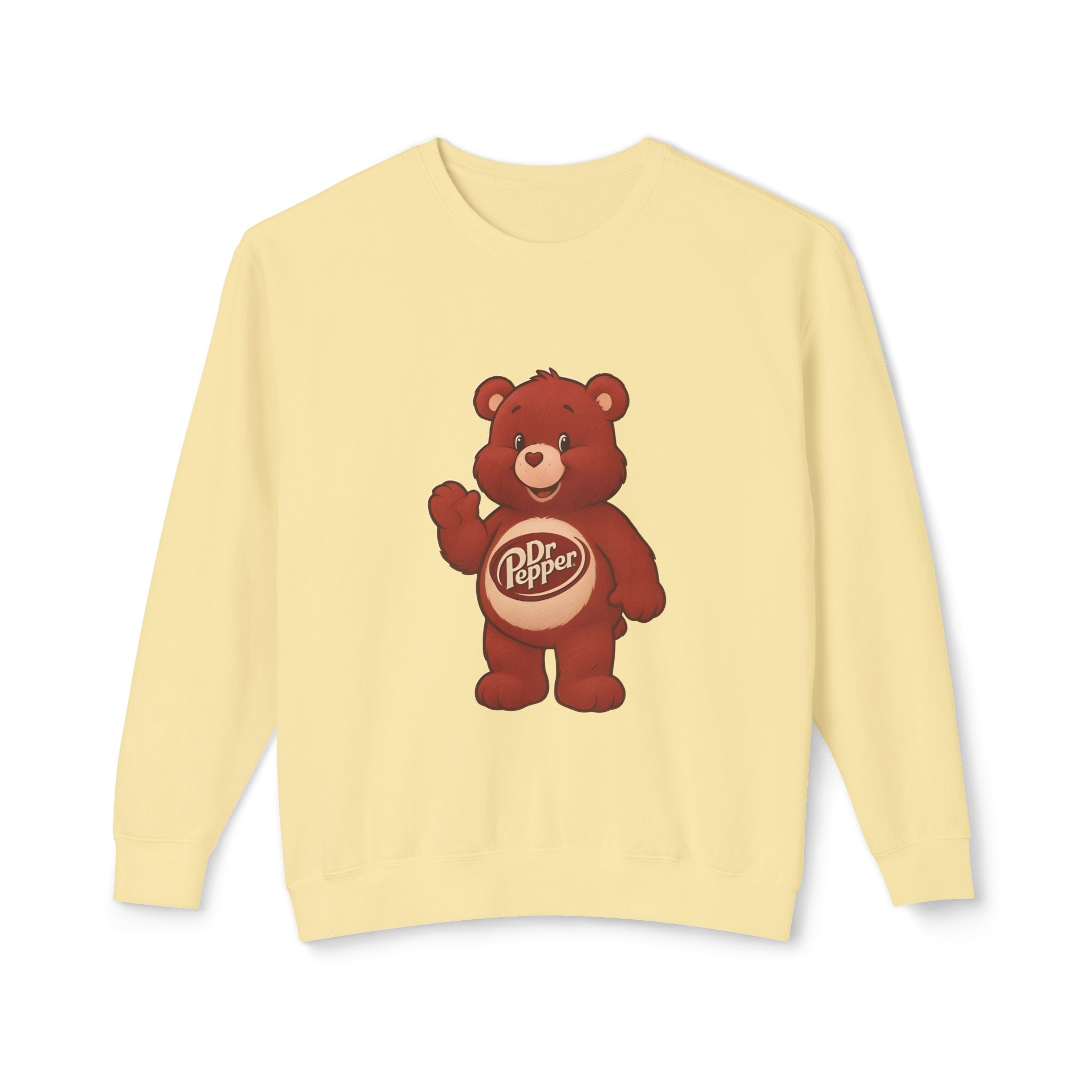 Dr Pepper Bear Crewneck Sweatshirt — "Just A Girl Who Loves Dr Pepper" Graphic