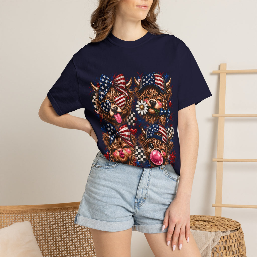 Patriotic Yorkie T-Shirt — American Flag Dog Graphic Tee