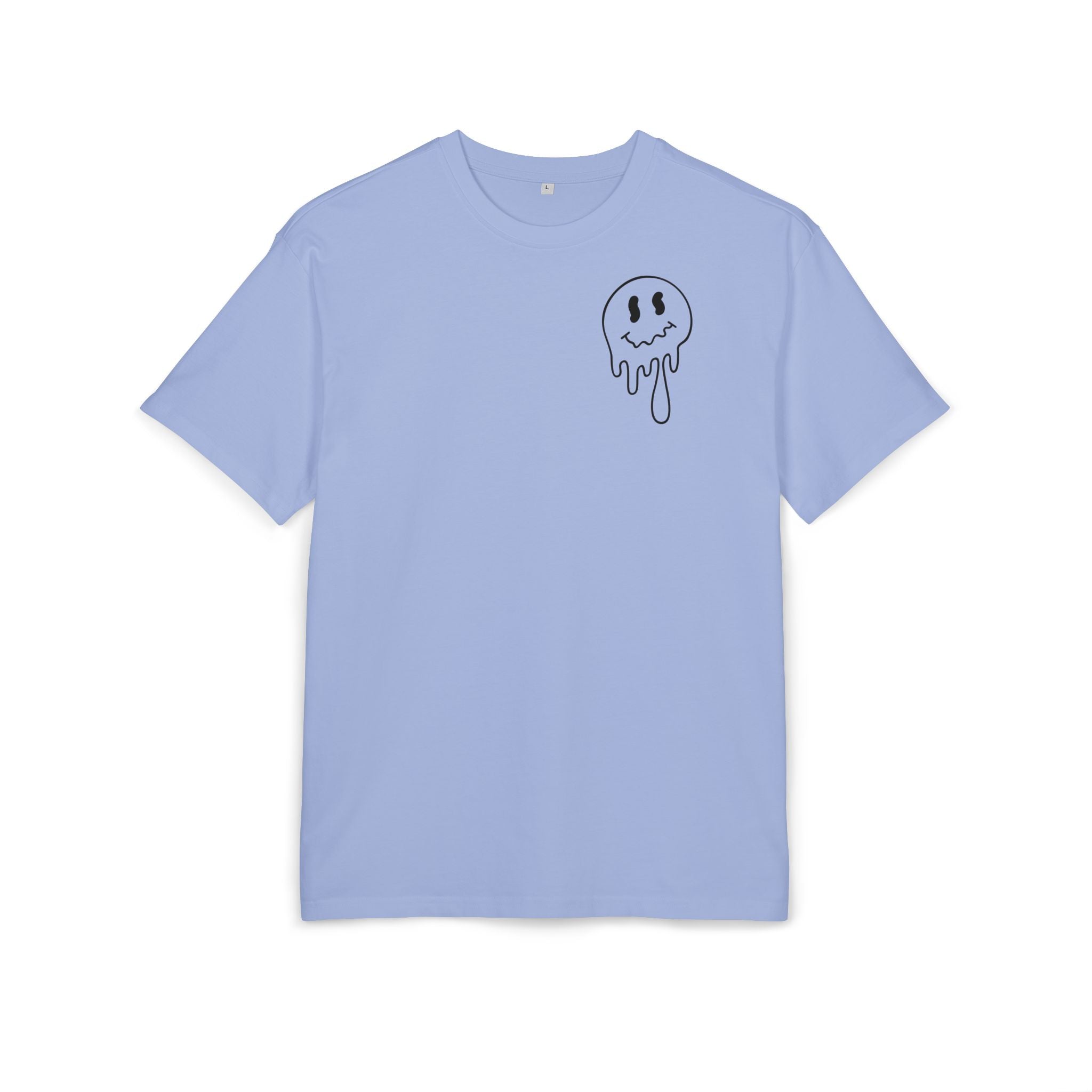 Oversize Tee — Retro Drip Smiley “Bills Are Due” Graphic