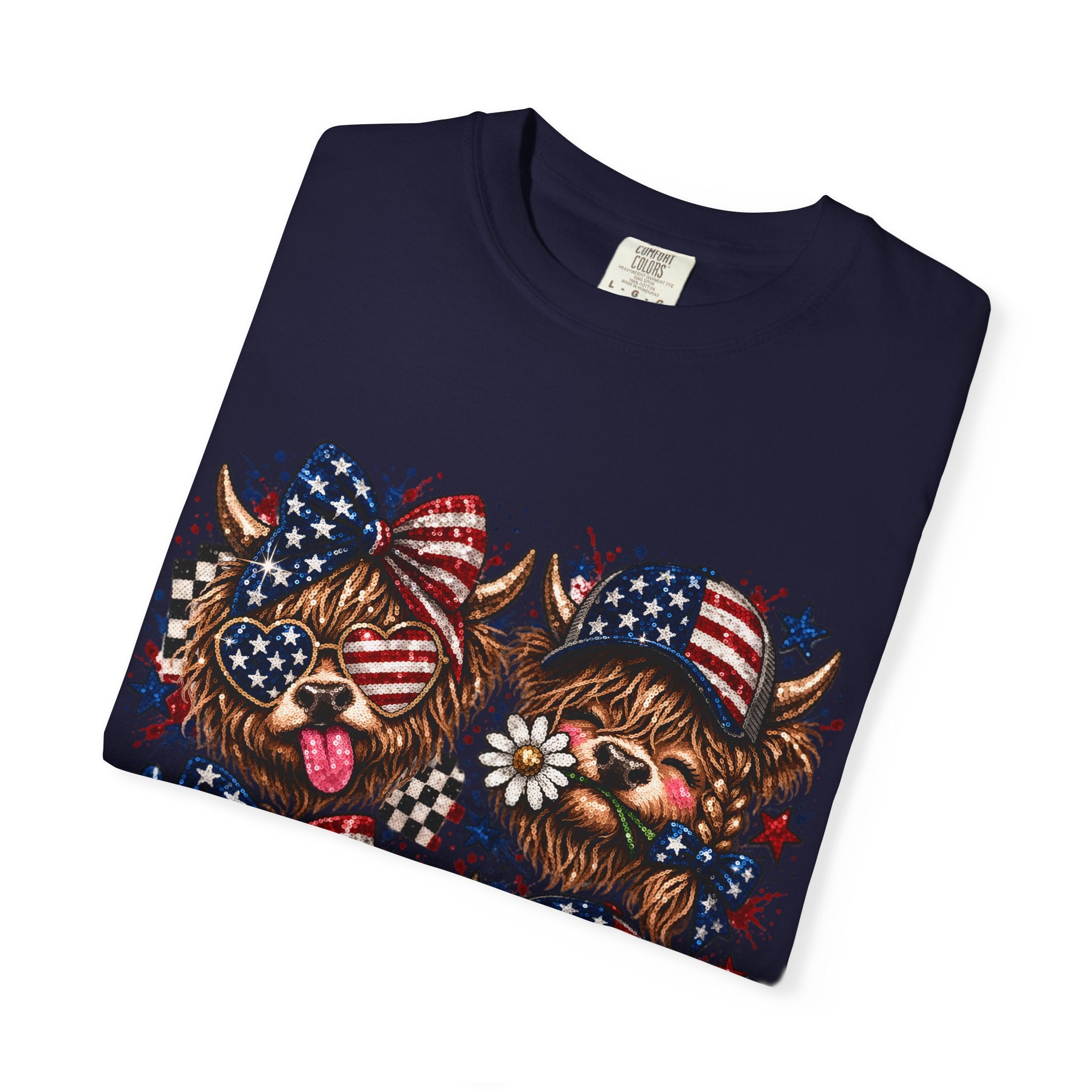 Patriotic Yorkie T-Shirt — American Flag Dog Graphic Tee
