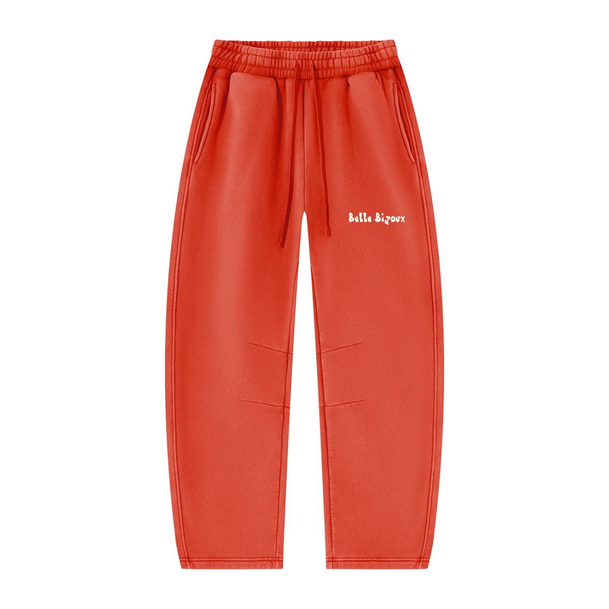 Unisex Vintage Wash Barrel Leg Fleece Sweatpants